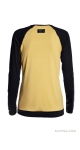 Żółto czarna bluzka z cekinowym rekawem yellowblouse черная блузка sjofne