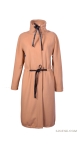 karmelowy płaszcz z wełny  ocieplany caramel wool coat карамельное пальто sjofne