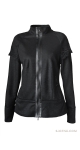 wełniany  żakiet z baskinką black jacket coats черный пиджак sjofne.com