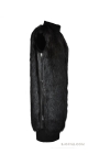 Długa kamizelka z futra imitacji czarnego lisa od polskiej projektantki mody Sjofne