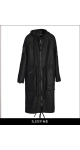 Elegancki czarny płaszcz swetrowy długi w sportowym stylu idealny na wiosnę Sjofne Eleganckie płaszcze damskie przejściowe
