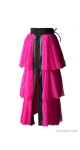 Różowa spódnica  z falbanami pink dress SJOFNE.COM