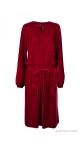 czerwona sukienka z weluru  red velvet dress sjofne