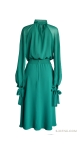 Wizytowa zielona sukienka z szyfonu green dress зеленое платье Sjofne