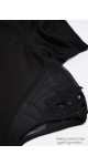czarna bluzka z koronką black blouse with lace черная блузка с кружевом Sjofne