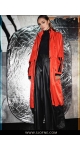Pomarańczowy płaszcz w sportowym stylu Sjofne orange coat polska marka odzieżowa Sjofne