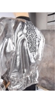 srebrna kurtka srebrna bamperka silver jacket sjofne.com