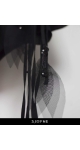 letnie zwiewne spodenki z szerokimi nogawkami Sjofne - czarne ubrania od projektanta