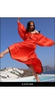 Sjofne Polski projektant mody - Sklep internetowy z ekskluzywną odzieżą damską Orange coat oversize