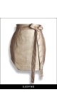 Seksowna spódniczka mini w złotym kolorze Sjofne Oryginalne spódnice od projektanta mody Sklep internetowy