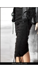 czarna wąska spódnica z  zamszu sjofne większe rozmiary blaack suede skirt