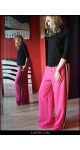 Szerokie luźne spodnie różowe polskiej marki Sjofne  pink pants trousers sjofne