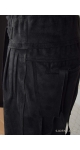 Spodnie z czarnego zamszu damskie Sjofne