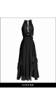 Czarna zwiewna sukienka maxi na lato | SJOFNE | Ekskluzywne sukienki wieczorowe Projektant mody online sklep