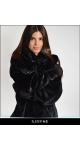 Bardzo ciepła pluszowa czarna bluza damska z marszczonymi rękawami polskiej marki Sjofne