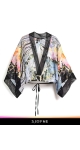Elegancka luźna bluzka kimono z szerokimi rękawami od polskiej projektantki Sjofne - Eleganckie bluzki damskie kimono
