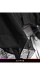 Elegancka czarna bluzka kimonowa z szerokim rekawem dostępna w sklepie internetowym projektantki mody Sjofne